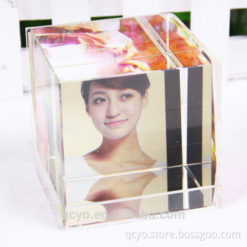 2015 hot sale clear foursquare acrylic frame